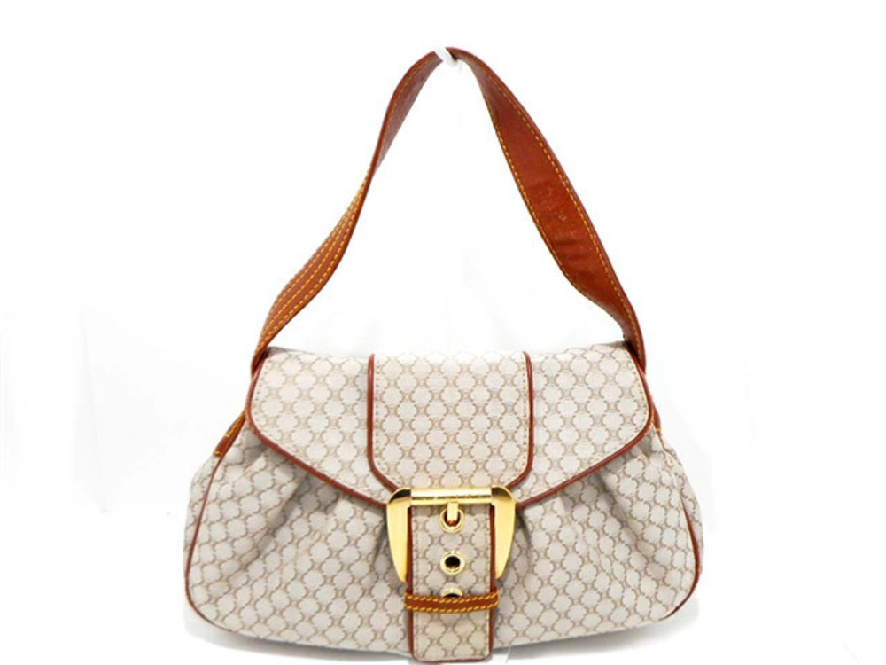 Celine bag Hobo canvas calfskin Macadam